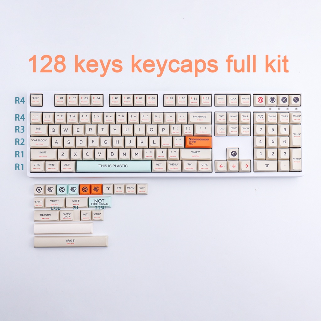 PBT Bàn Phím Cơ Keycaps XDA/MDA/Cherry Hồ Sơ Cho Gateron Cherry MX Công Tắc 108/98/87/84/68/64/61 Phím Bàn Phím Keycap