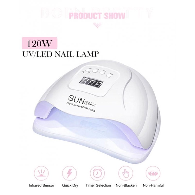 Đèn LED UV 120W UR SUGAR phích cắm EU dùng hong khô sơn móng tay