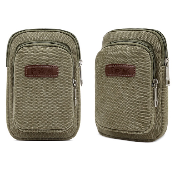 Túi Đeo Vai Đựng Điện Thoại mini Bằng Vải Bạt Thời Trang Hàng Mới Dành Cho Nam Và Nữ zc247