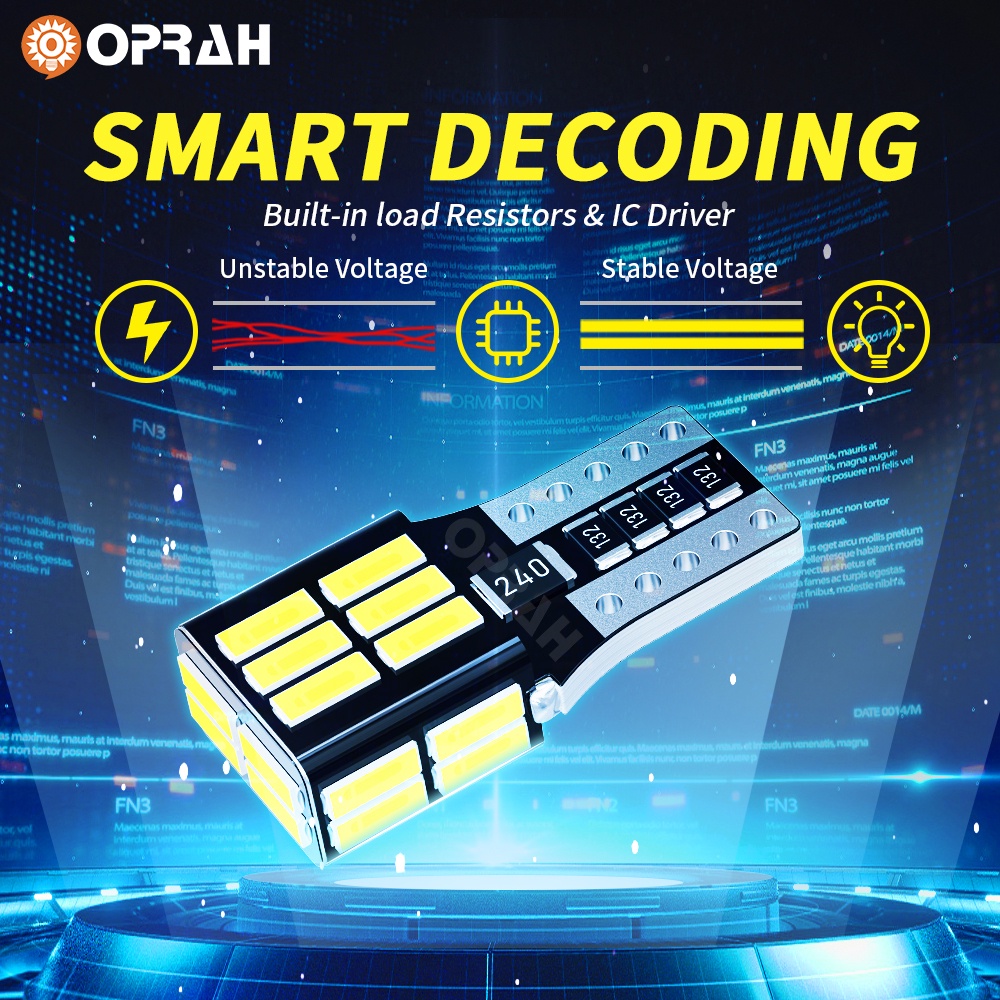 1 Đèn Led T10 W5W Ánh Sáng Trắng 4014SMD 24LED 6000K Gắn Biển Số Xe Hơi