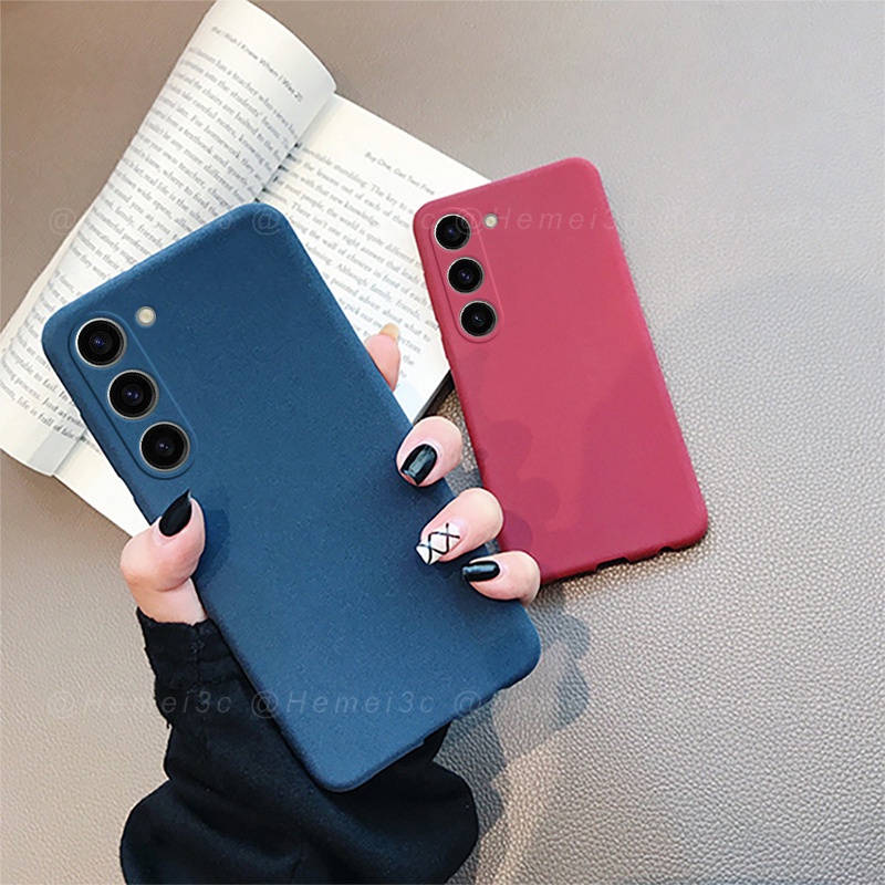 Ốp Điện Thoại TPU Dẻo Mỏng Bề Mặt Cát Cho Samsung Galaxy S23 S23 + Plus Ultra