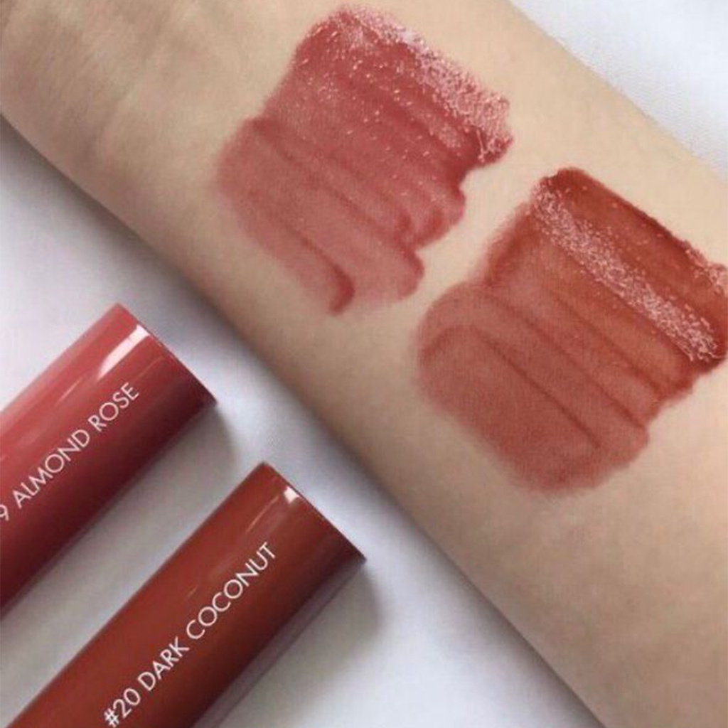 JUICY LASTING TINT (24 Màu) | Son Bóng Hương Trái Cây La Mã romand Lip Tint Gloss Fruity Finish