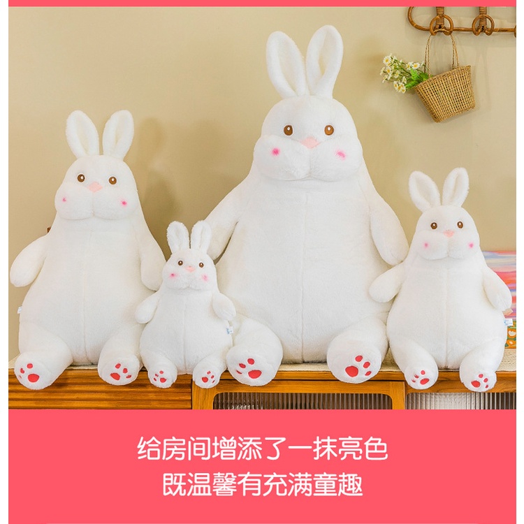 Thú Nhồi Bông Hình Con Thỏ Dễ Thương Cho Bé