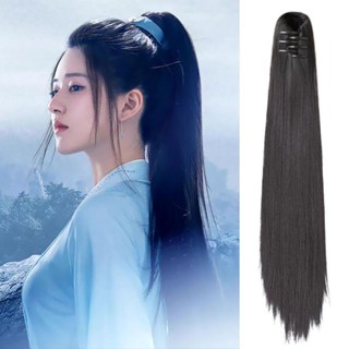 Bộ Tóc Giả Dài Thẳng Có Kẹp Kiểu Hán Phục Cổ Điển Thời Trang Cho Nam Và Nữ
