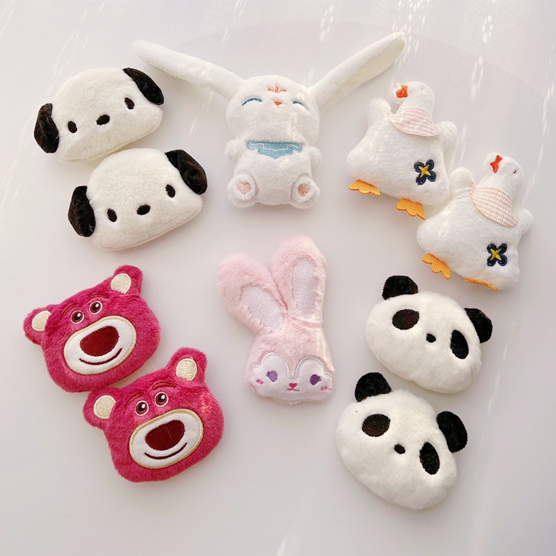 Trâm Cài Áo Hình Thỏ Hoạt Hình Nhồi Bông Đáng Yêu