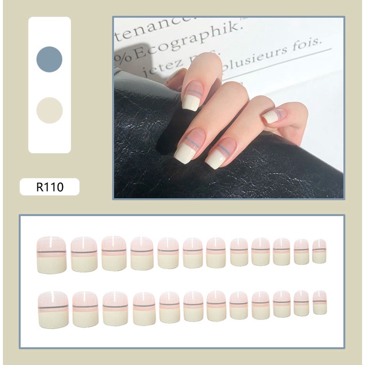 Bộ 24 Móng Tay Giả Màu Đỏ Nhám Chống Nước In Họa Tiết Da Báo Dễ Thương Có Thể Tháo Rời Trang Trí Giáng Sinh