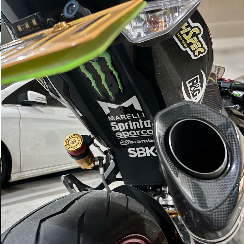 FENDER Sticker Phản Quang Dán Trang Trí Xe Hơi Hình Móng Vuốt Ma Thuật Phía Trước Và Sau Thời Trang