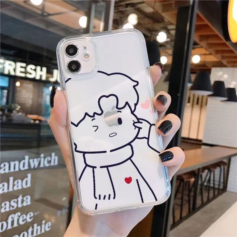 ✅Ốp Điện Thoại Mềm Trong Suốt Họa Tiết Đường Kẻ Xoắn Đơn Giản Cho iPhone 14 / 13 / 12 / 11promax 6s78plus xs / xrins