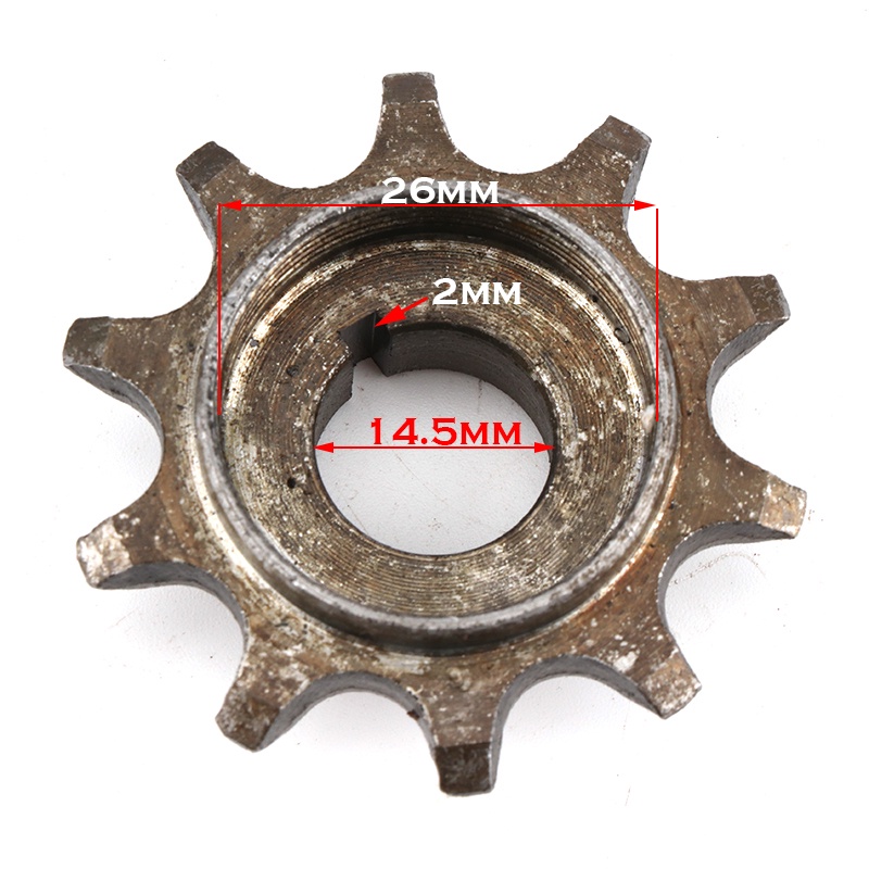 Nhông Động Cơ Trước Mini 10T Cho Động Cơ Xe Đạp 415 Chain 48cc 66cc 70cc 80cc 2 Stroke