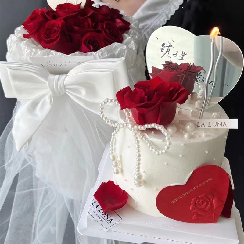 Trang trí bộ sưu tập bánh Valentine Trang trí bánh Valentine Trang trí bánh sinh nhật