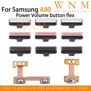Mới Dành Cho Samsung galaxy A80 A805 Nút Nguồn Flex Bật / Tắt Nút Công Tắc Bên Phím Âm Lượng Lên Xuống Cáp Mềm