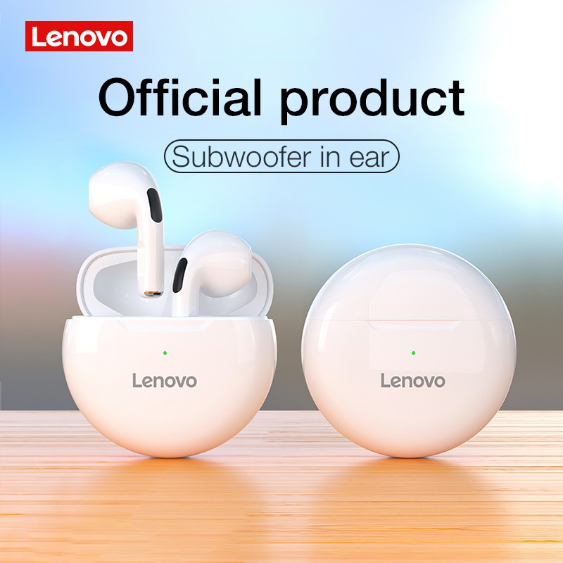 Tai Nghe Nhét Tai Bluetooth Không Dây Lenovo TWS Chống Thấm Nước Có Micro Thích Hợp Cho Mọi Loại Điện Thoại