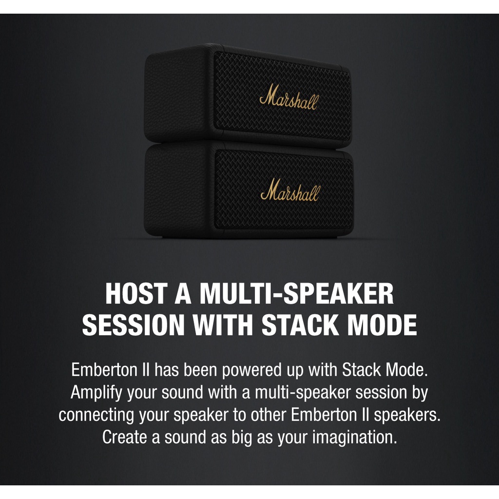 Loa Bluetooth Chống Thấm Nước IPX7 MARSHALL Emberton II