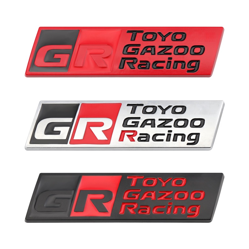 Miếng Dán Trang Trí Xe Hơi In Chữ GR Gazoo Racing for Toyota HV Yris GRMN GR Sport RZ RC RS Prius Lexus Harrier