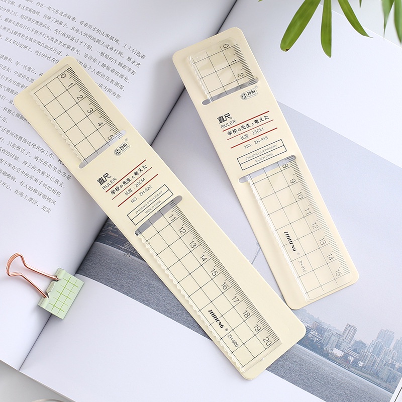 Thước kẻ acrylic 15cm 18cm 20cm thiết kế đơn giản đồ dùng văn phòng phẩm