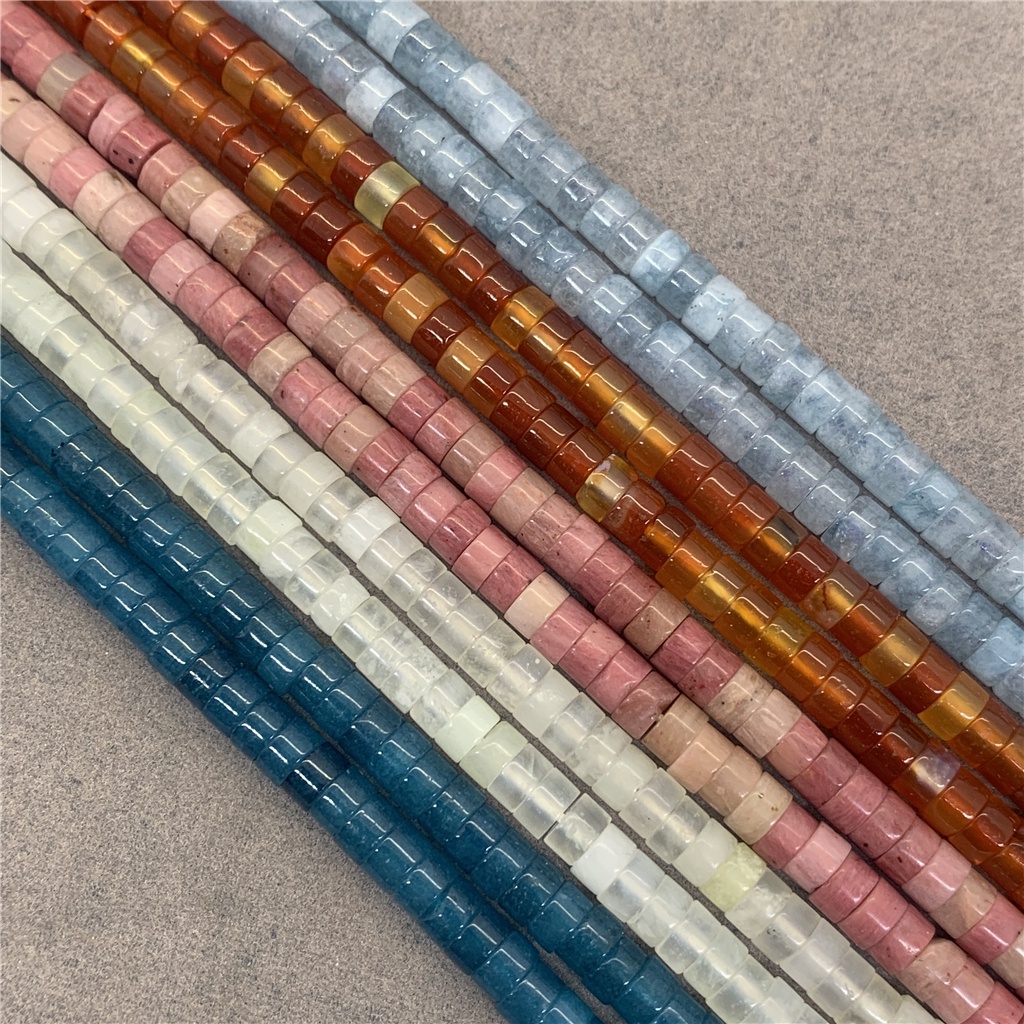 Chuỗi Hạt Đá Mắt Hổ Tự Nhiên 10 Loại 2 * 4mm