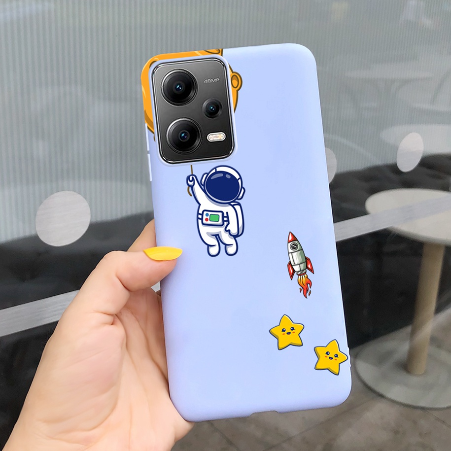 Ốp Điện Thoại Silicon Mềm Họa Tiết Da Báo / Phi Hành Gia Cho Xiaomi Poco X5 Pro 5G PocoX5 X5Pro 5G 2023