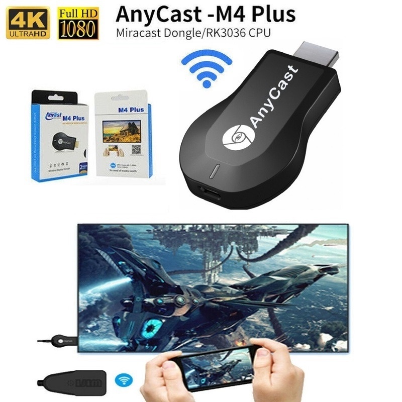 Thiết Bị Chia Sẻ Hình Ảnh Qua Wifi Anycast M2 M4 M9 Plus 2.4GHz 1080P