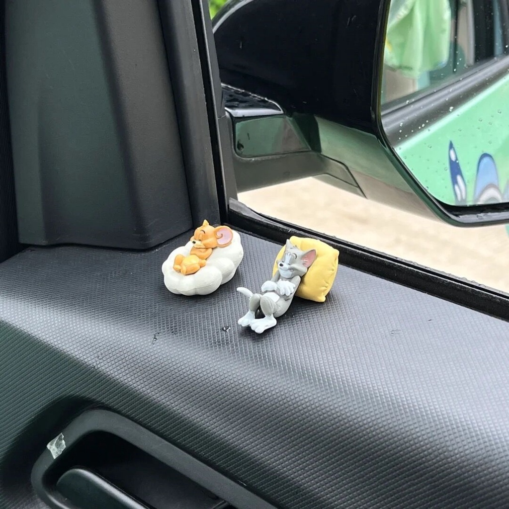 Mô Hình Mèo Tom Và Chuột Jerry Dễ Thương Trang Trí Xe Hơi