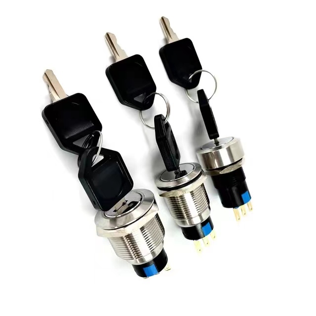 Nút Xoay Bằng Thép Không Gỉ 2 Và 3 Vị Trí 16mm 19mm 22mm 1NO1NC