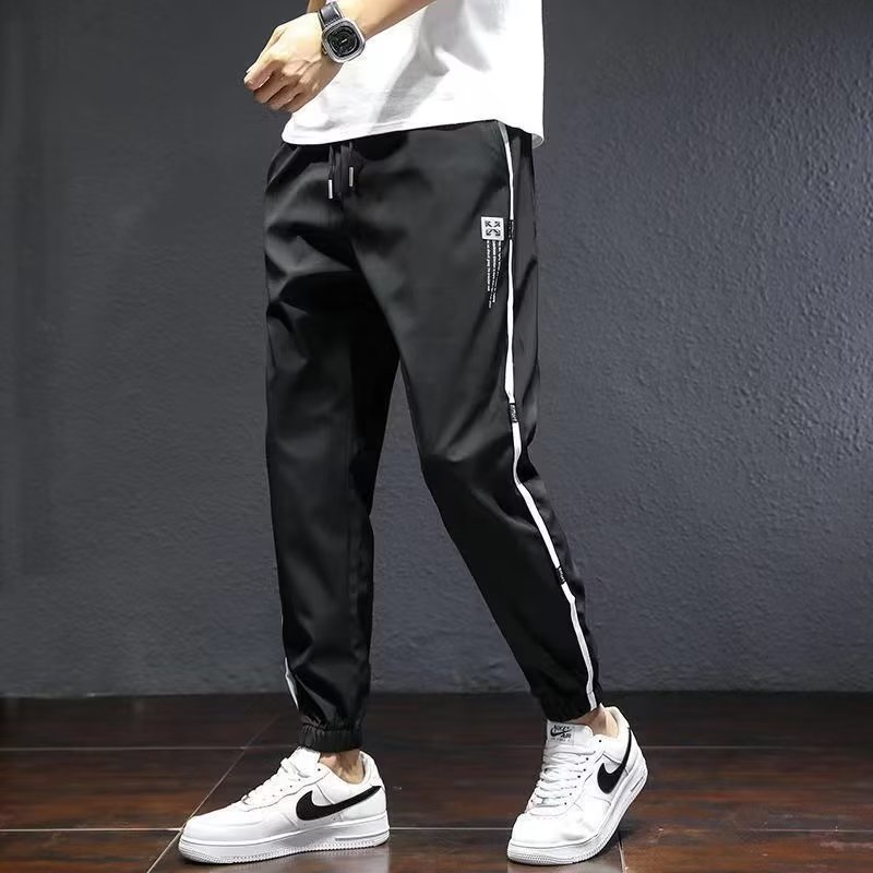 Quần Legging Màu Đen Lưng Thun Dáng Ôm Thời Trang Mùa Hè Cho Nam Size M-5XL