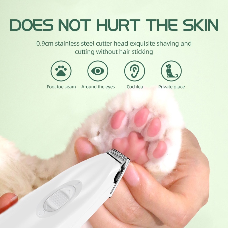 Máy Cạo Lông Chân Thú Cưng Máy Tỉa Lông Chân Chó Mèo Dao Cạo Điện Mini Cloud1