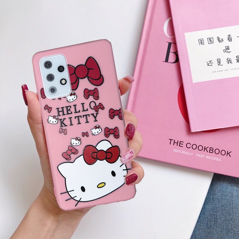 Ốp Điện Thoại TPU Dẻo Mỏng In Hình Hello Kitty Cho Samsung Galaxy A32 A02S A52 A713 A51 A53 Note 10 Lite S20 S21 FE