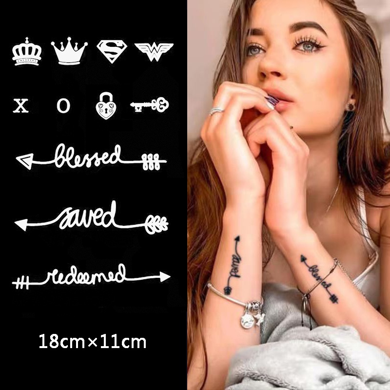 Hình Xăm Dán Tạm Thời Chống Nước Lâu Trôi 15 Ngày; 18cm * 11cm