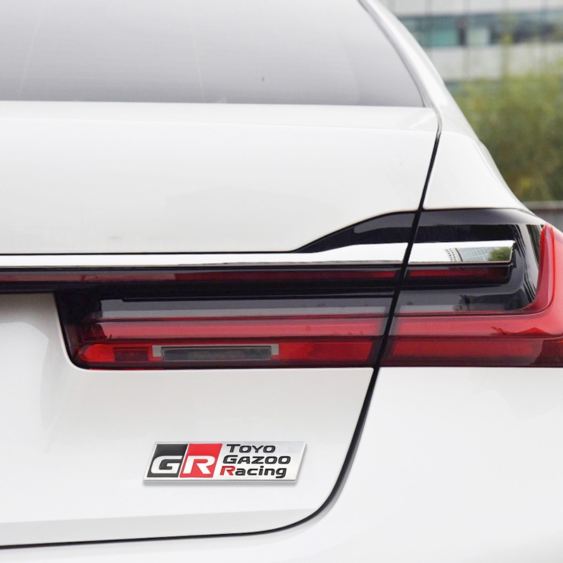 Miếng Dán Trang Trí Xe Hơi In Chữ GR Gazoo Racing for Toyota HV Yris GRMN GR Sport RZ RC RS Prius Lexus Harrier