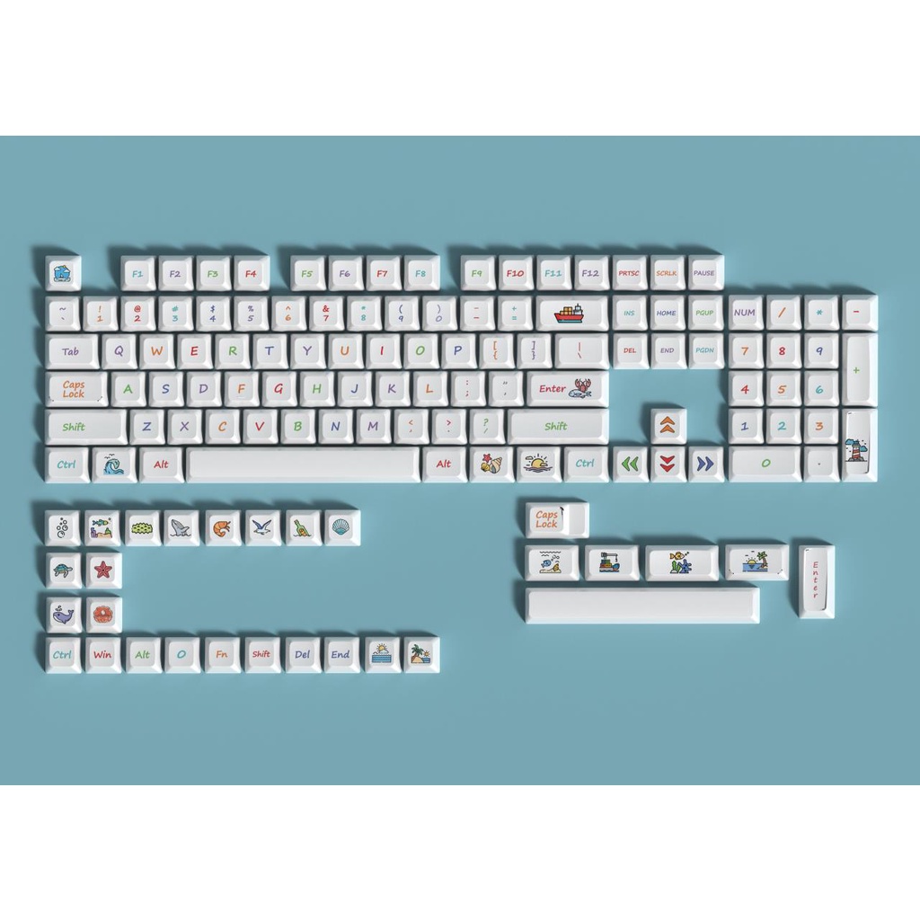 PBT Bàn Phím Cơ Keycaps XDA/MDA/Cherry Hồ Sơ Cho Gateron Cherry MX Công Tắc 108/98/87/84/68/64/61 Phím Bàn Phím Keycap