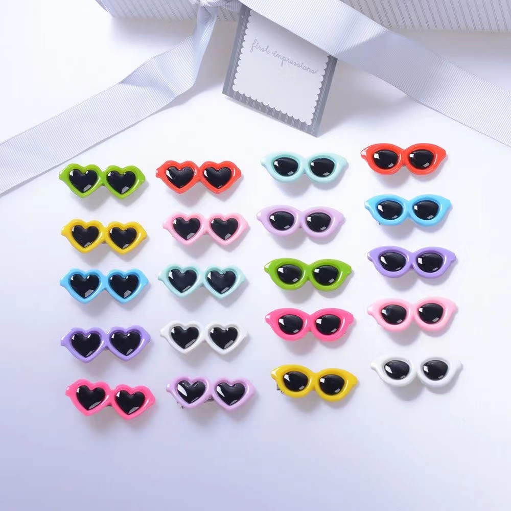 Kẹp Lông Hình Mắt Kính 3cm Cho Thú Cưng