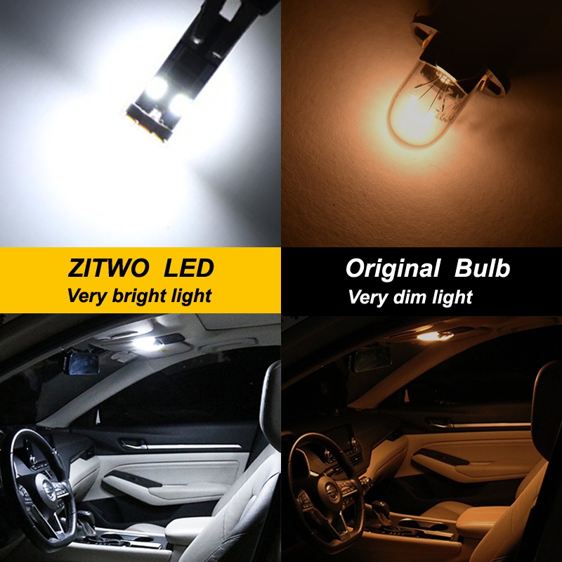 Bộ 8 Đèn LED Chiếu Biển Số Xe Cho Honda City 2014 2015 2016 2017 2018 2019 2020 2021 2022 2023