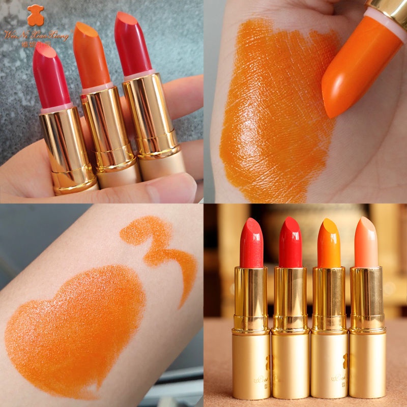 2023 Phong Cách Mới · Son Môi Cam Tích Cực Chống Phai Màu Chống Dính Cốc Bí Ngô Chống Thấm Nước Màu 