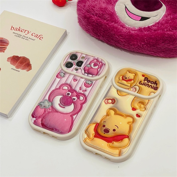 Ốp Điện Thoại Hình Winnie The Pooh 3D Cho iPhone14 14Pro 14Promax 13 13Pro 13ProMax 12 12Pro 12ProMax 11 11Pr