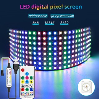 Bảng điều khiển đèn led kỹ thuật số ws2812b rgb 17 nút cổng usb5v