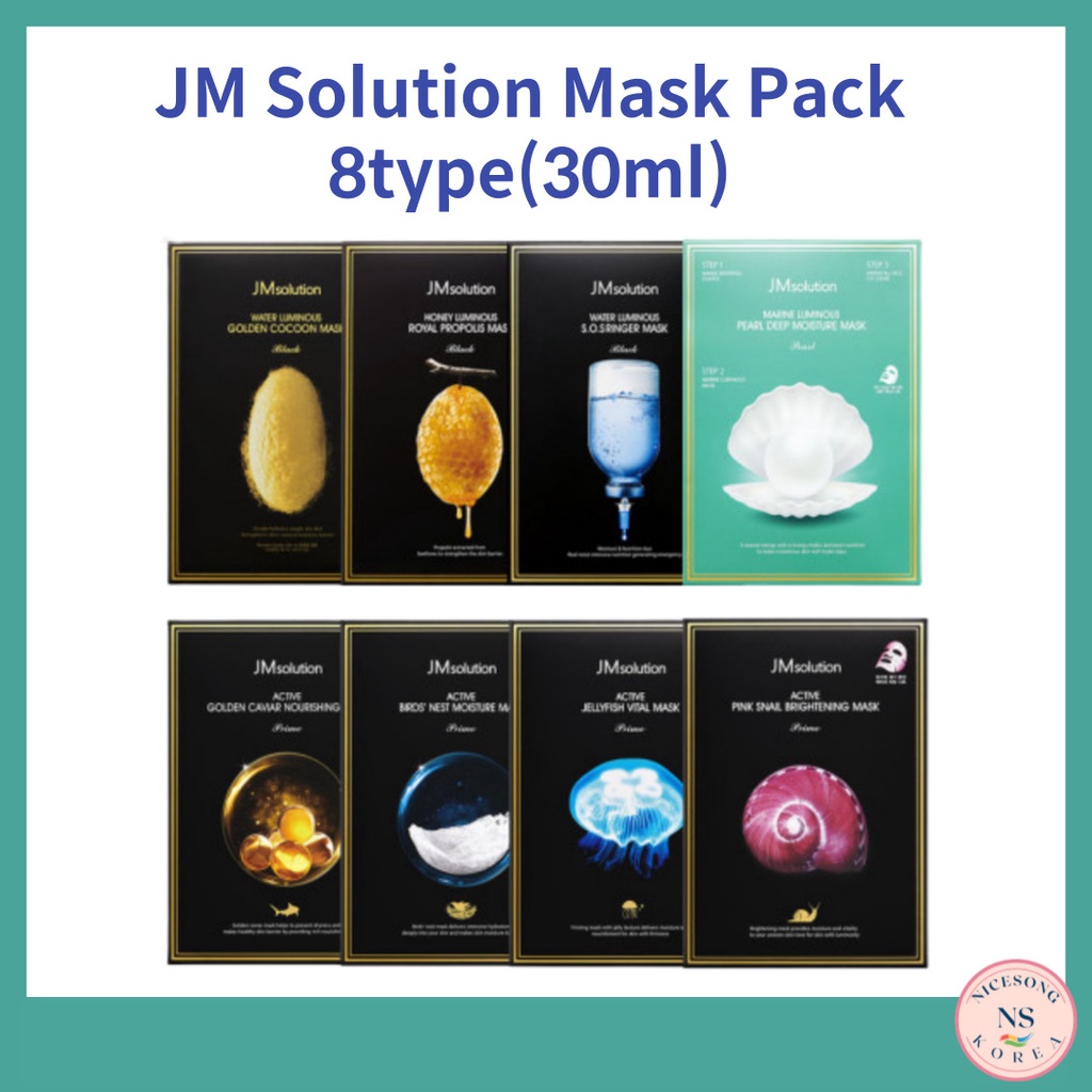 1 Mặt Nạ JM Solution 30ml (8 Loại)