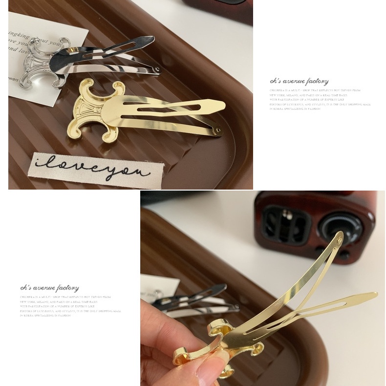 Kẹp Tóc Màu Sáng Phong Cách Cổ Điển Cho Nữ