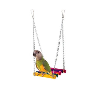 Chim đồ chơi Vẹt đu đồ chơi Bridge Cockatiel Budgie treo võng chim nghỉ ngơi khung