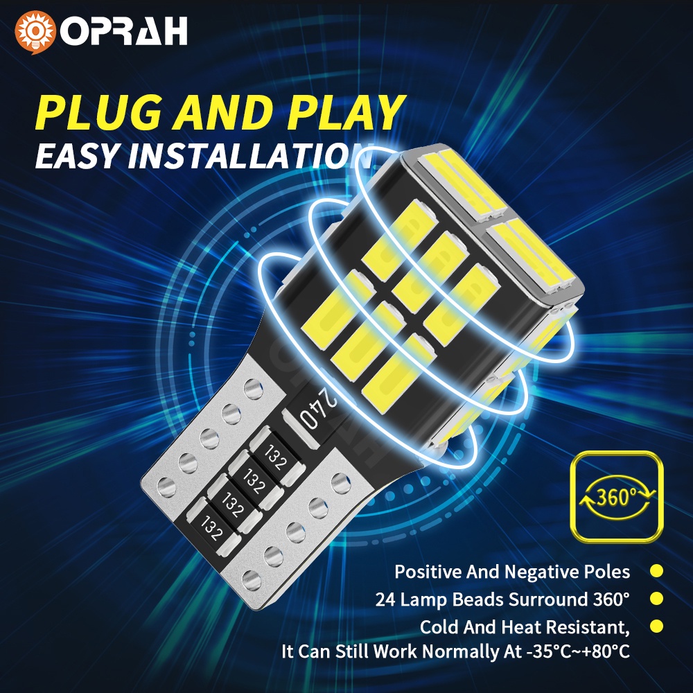 1 Đèn Led T10 W5W Ánh Sáng Trắng 4014SMD 24LED 6000K Gắn Biển Số Xe Hơi