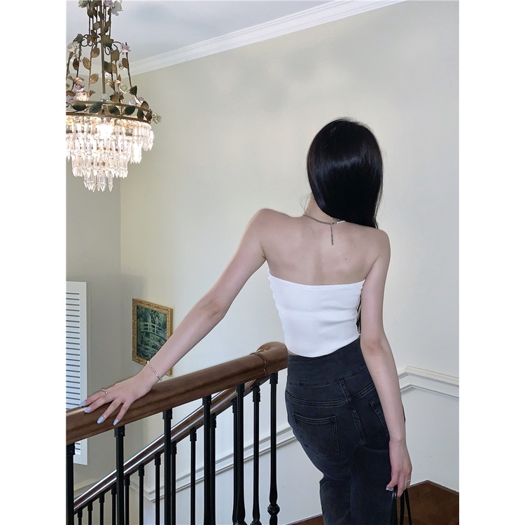 Áo Croptop Dệt Kim Màu Sắc Đa Dạng Thời Trang Mùa Hè Quyến Rũ Cho Nữ