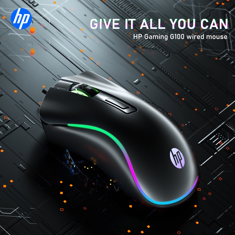 Chuột Gaming HP G100 Quang HọC Có Dây, 1600DPI NhiềU MàU
