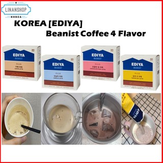 Cà phê latte latte 4 mùi hương / cà phê latte / chip latte / toffee nut latte 30t / hàn quốc