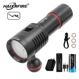 Đèn pin haixnfire dv64 ánh sáng trắng đỏ sử dụng khi đi cắm trại