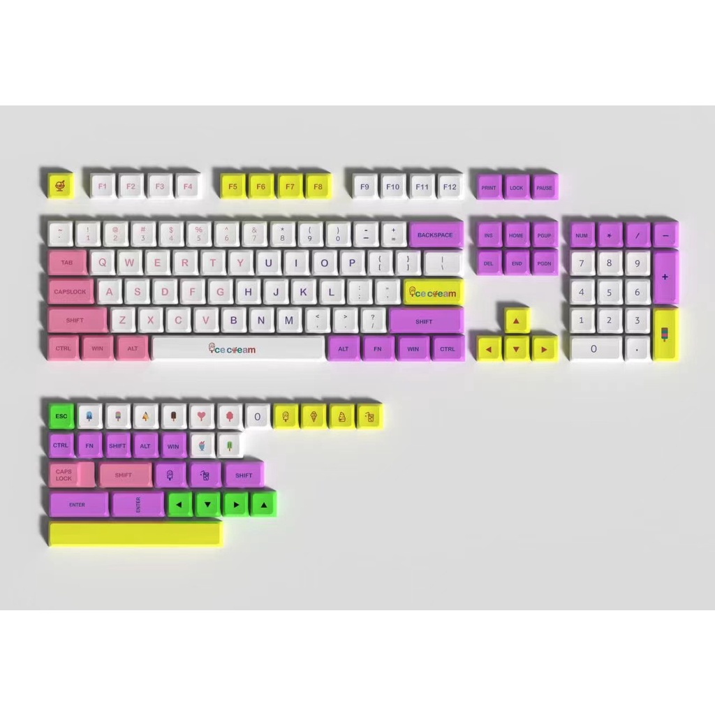 PBT Bàn Phím Cơ Keycaps XDA/MDA/Cherry Hồ Sơ Cho Gateron Cherry MX Công Tắc 108/98/87/84/68/64/61 Phím Bàn Phím Keycap
