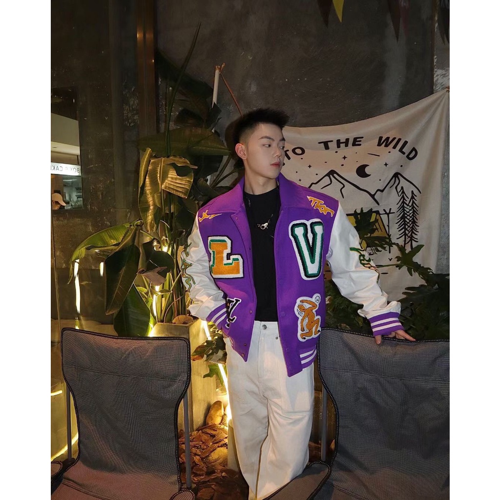 L nam và nữ áo khoác ném bom mới áo khoác thời trang