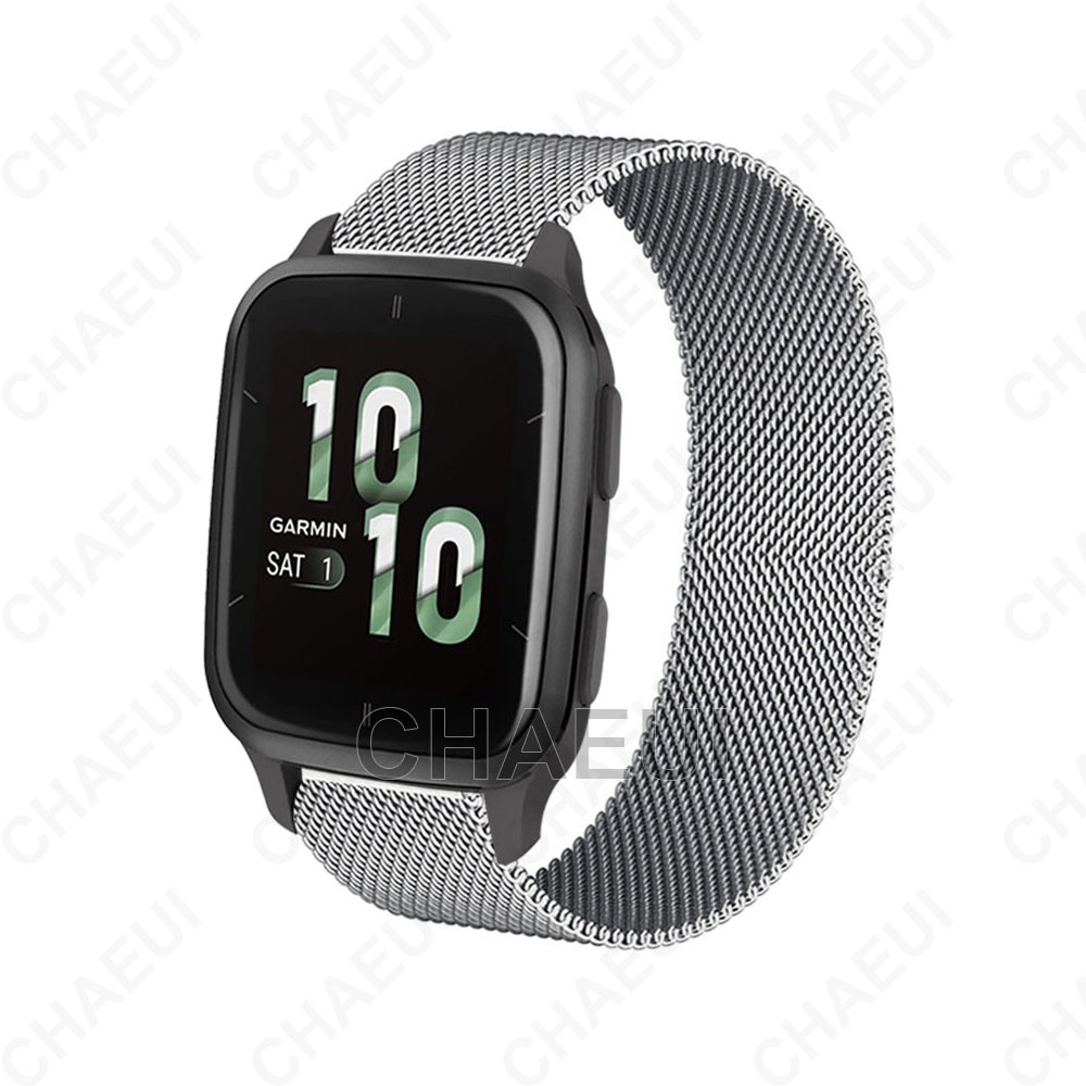 Dây Đeo Inox Cho Đồng Hồ Thông Minh Garmin Venu Sq / Sq 2 Music