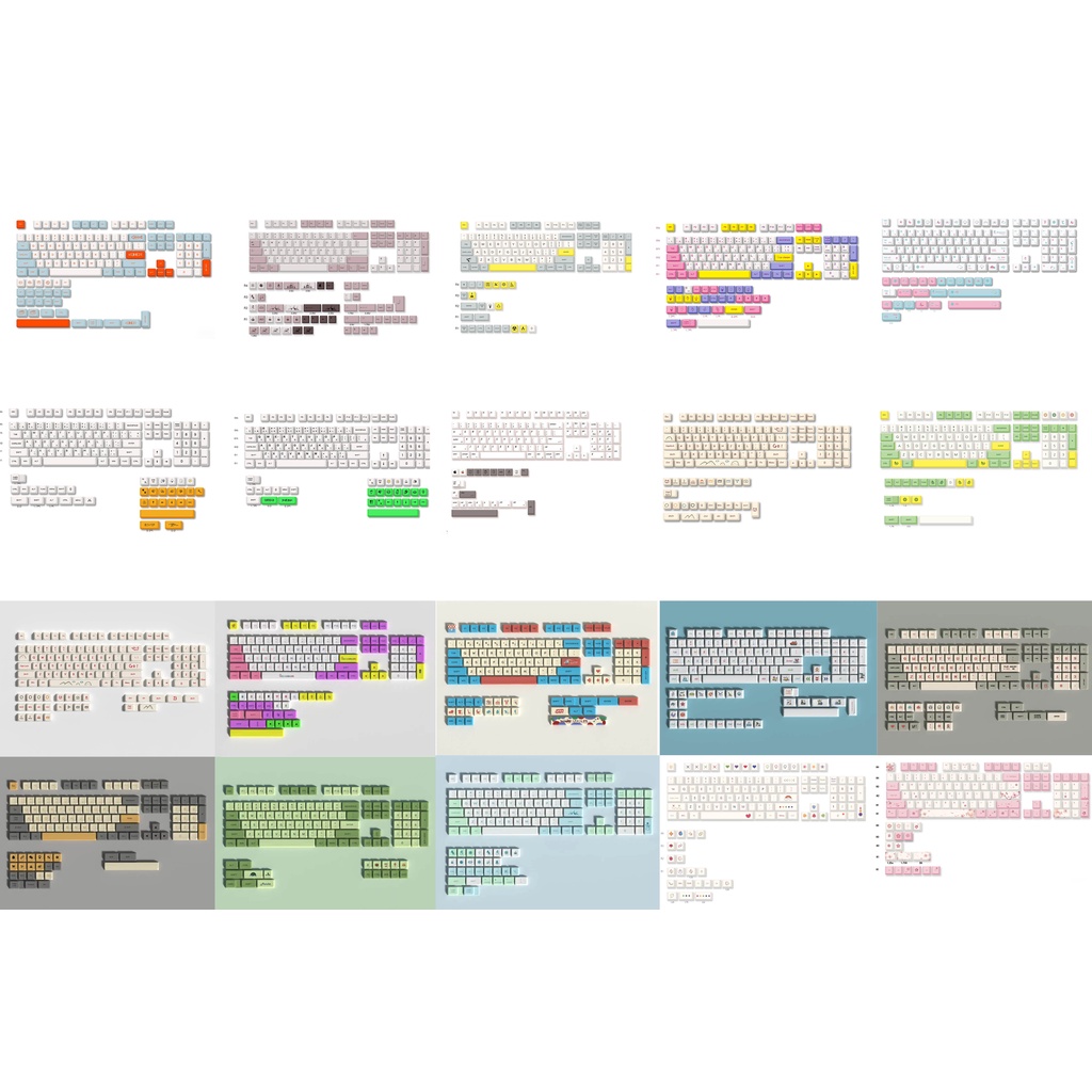 PBT Bàn Phím Cơ Keycaps XDA/MDA/Cherry Hồ Sơ Cho Gateron Cherry MX Công Tắc 108/98/87/84/68/64/61 Phím Bàn Phím Keycap