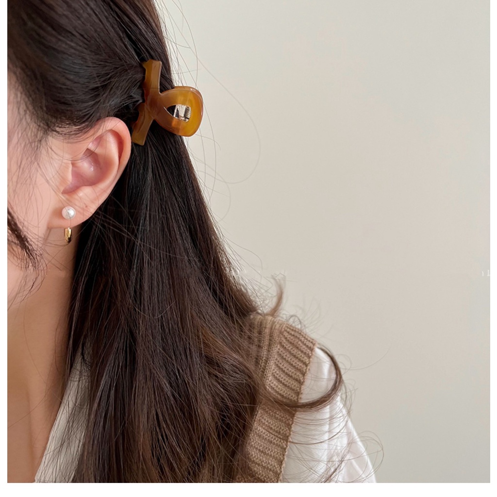 Kẹp Tóc Mái Chéo Phong Cách retro Hàn Quốc Cao Cấp Cho Nữ