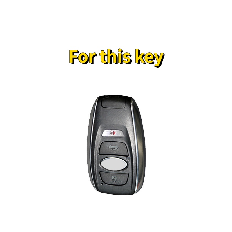 Ốp Bảo Vệ Chìa Khóa Xe Hơi Subaru XV / Forester / WRX / Vv Bằng Silicon gel silica Phối Da Thiết Kế Đơn Giản Hiện Đại