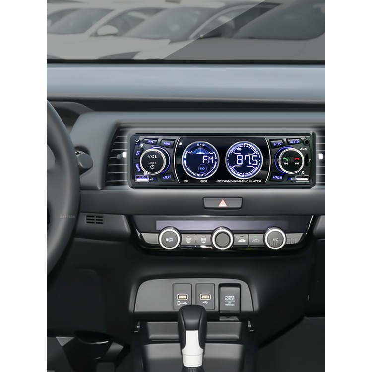 Máy Nghe Nhạc MP3 Bluetooth 1din 60Wx4 Hỗ Trợ Sạc AUX / USB / TF Cho Xe Hơi Thẻ